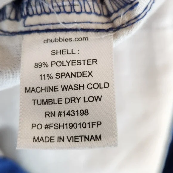 Chubbies Everywear Shorts Men 30 Blue Stretch Performance Golf Casual Summer - Picture 4 of 6